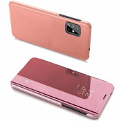 Clear View etui za Samsung Galaxy A20s rožnat