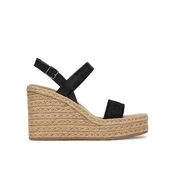 Calvin Klein Sandali s paščki Elisabeth  črna