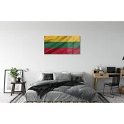 tulup.si Slika na akrilnem steklu Zastavo litve 100x50 cm 4 obešalnika