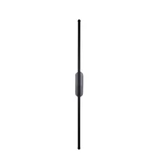 Crna zidna LED lampa 12W 3000K IP20 1m