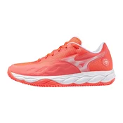 Ženska obutev za tenis Mizuno Wave Enforce Court Clay W Calypso Coral/White/Barelypink EUR 36,5