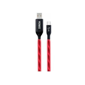Yenkee YCU 231 RD LED micro USB kabel, 1m, rdeč