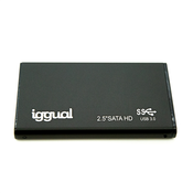iggual IGG317006 kutija za disk za pohranu podataka Kucište HDD-a Crno 2.5