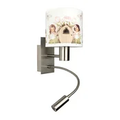 Brilagi - LED fleksibilna lampa BOBO 1xE27/25W/230V + LED/3W mat hrom/bela/ružicasta/vile