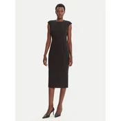 HUGO Cocktail obleka Karami 50542651 Črna Regular Fit