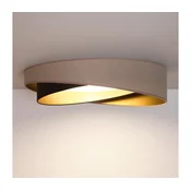 BRILAGI-LED Stropna svetilka VELVET TWIST LED/24W/230V 4000K premer 55 cm bež/rjava/zlata