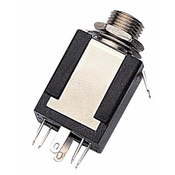 STEREO VTIČNICA Z SWITCH FUNKCIJO NICKEL