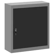 Vidaxl Omarica za orodje s polico Črna in siva 50 x 20 x 55 cm