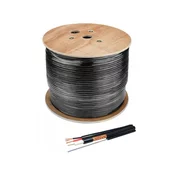 GEMBIRD KABL-COAX-RG59+2X0.75 CCA/PE/300M/MSG outdoor koaksialni kabl sa napojnim kablom 2x0,75 + SAJLA 300m