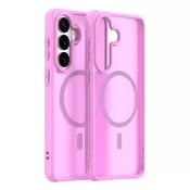 Hibridni ovitek HaloFrost II MagSafe za Samsung Galaxy S26 Plus - pink