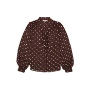 GARCIA Bluza temno rjava/bela