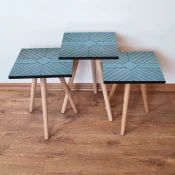Hanah Home Set klub stocica 3Shp192, 3 komada, Šarena