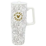 Termo vrček Mickey Mouse s slamico in ušesom 920 ml