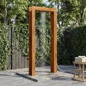vidaXL Zunanji tuš 226 cm Trdna akacijeva les in nerjavna stole