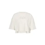 Calvin Klein Jeans Majica srebrna/bela