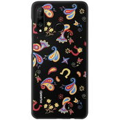Huawei ovitek Floral za Huawei P30 Lite, črn