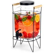Vilde Vrč za pitje s pipo in stojalom, črn, 5,5 l