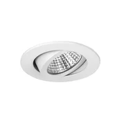BRUMBERG LED vgradno reflektorsko svetilo Seven-R, 2.700 K, bela mat, aluminij - Hodnik - bela mat barva