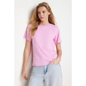 Trendyol Milla Ženska majica TWOSS23TS00000, Roze