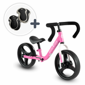 Balansna guralica sklopiva Folding Balance Bike Pink smarTrike ružicasta od aluminija s ergonomskim ruckama i štitnicima na poklon 2-5 godina