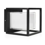 Smartwares Zunanja stenska svetilka Cubic LED, aluminij, oblika kocke - Sodobni - črna, bela - Kovina