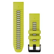 Garmin nadomestni pašček, Quickfit 26, silikonski, Electric Lime/Graphite