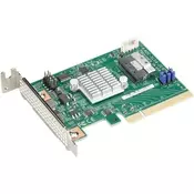 Supermicro AOC-SLG4-2E4T-O 2-Port Retimer, x8 PCIe Gen 4, Low Profile AOC, RoHS (AOC-SLG4-2E4T-O)