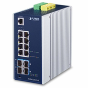 PLANET IGS-6325-8T4X mrežni prekidac Upravljano L3 Gigabit Ethernet (10/100/1000) Plavo, Sivo