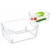shumee Pravokotni prozorni organizator za hladilnik 23x16x9,5 cm
