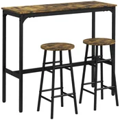 SONNENH Jedilna garnitura, MDF, rjava, 105 x 40 x 90 cm, za jedilnico ali kuhinjo
