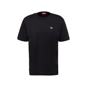 Pamucna majica Diesel T-JUST-DOVAL-PJ MAGLIETTA za muškarce, boja: crna, bez uzorka, A03819.0AIJU