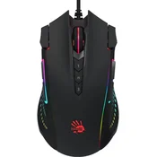 A4 TECH Gejmerski opticki miš A4-J90S Bloody RGB 2000Hz/100-8.000 Dpi Black USB 125mm crni