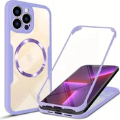 Hibridni Full body ovitek Techsuit ColorVerse 360 MagSafe za iPhone 13 Pro Max - purple