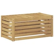 Vidaxl Zunanji stolček klop Bela 79 x 43 x 37 cm Masiven les akacije