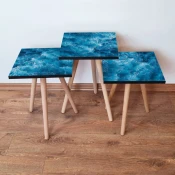 Hanah Home Set klub stocica 3Shp199, 3 komada, Šarena