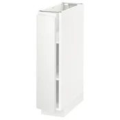 METOD Podni element s policama, bela/Voxtorp matirano bela, 20x60 cm