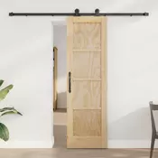 vidaXL Drsna vrata ORKDAL Naravna 61 x 198,5 cm Trdna borovina