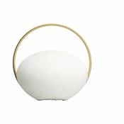 Bela LED zatemnitvena namizna svetilka (višina 19 cm) Orbit – UMAGE