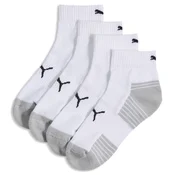 PUMA Quarter Socks (2 Pack) Unisex, Men, White, 43-46