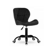 Moder Home Kancelarijska stolica Ferra, Sa tockicima, Black Velvet