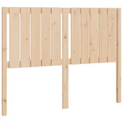 Vidaxl Posteljno vzglavje 125,5x4x100 cm trdna borovina