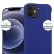 Cadorabo CADORABO Ohišje, združljiv z Apple v Frost Tarmno Blue - Zaščitni pokrov iz fleksibilnega silikona TPU, (20574475)