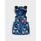 Sinsay - Kvitovana puffer prsluk sa kapuljacom Mickey Mouse - indigo