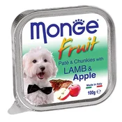MONGE fruit dog Jagnj/Jabolko 100 g