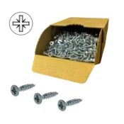 shumee Riex vijak 3,5x16 mm, PZ, polni navoj, pakiranje 1000 kosov, beli cink
