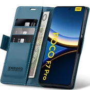 Overboard Ovitek za Xiaomi Poco F7 Pro, sijoč liči , denarnica, moder
