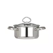 Eva Kozica s pokrovom Madeira 14cm/1L/indukcija/inox, steklo, (5000198707)