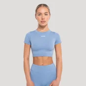 GymBeam Ženski kratki top Flow Azure L