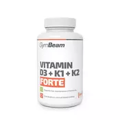 GYMBEAM Vitamin D3+K1+K2 Forte 120 kaps.