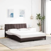 Okvir za krevet bez madraca Hanko tamnosmedi 160x200 cm od tkanine